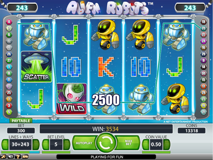 Игровой автомат Alien Robots