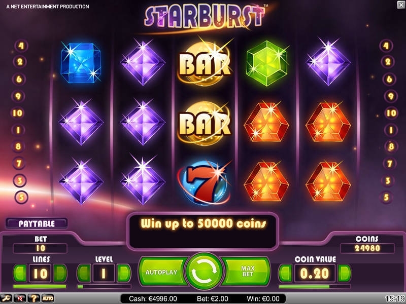 Игровой автомат Starburst